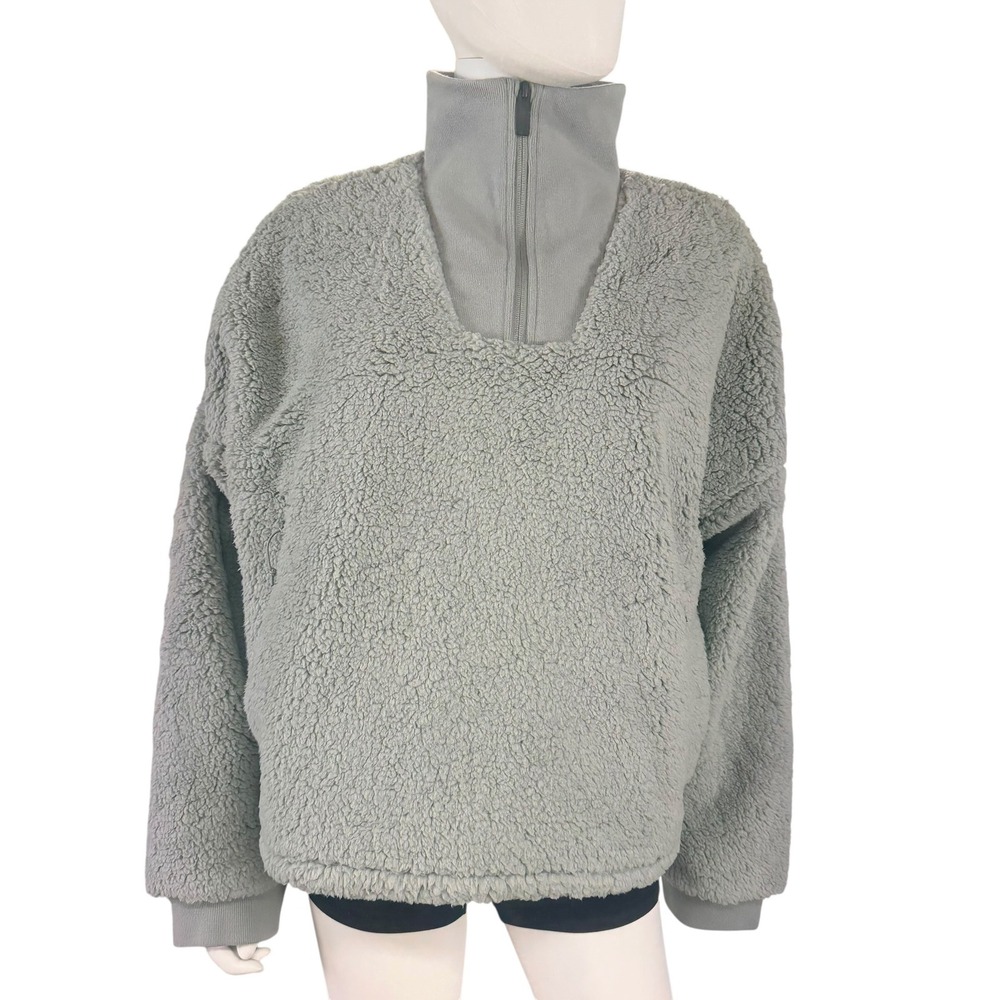 Backcountry Sherwood Teddy Fleece Pullover Gorpcore Cozy Cabin Core Teal XL